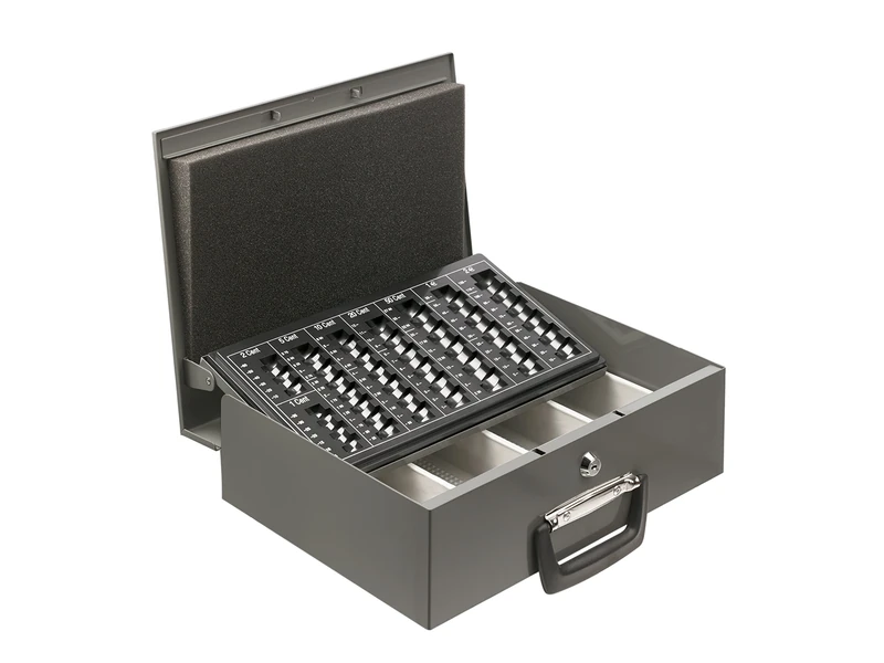 Alco-Albert 853 Euro Money Tray with Removable Coin Tray, 355 x 275 x 40 mm, Anthrazit