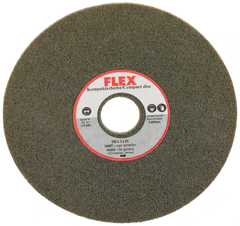 MUELA LIJADORA COMPACTA, DURA, 152 X 3 X 25 MM