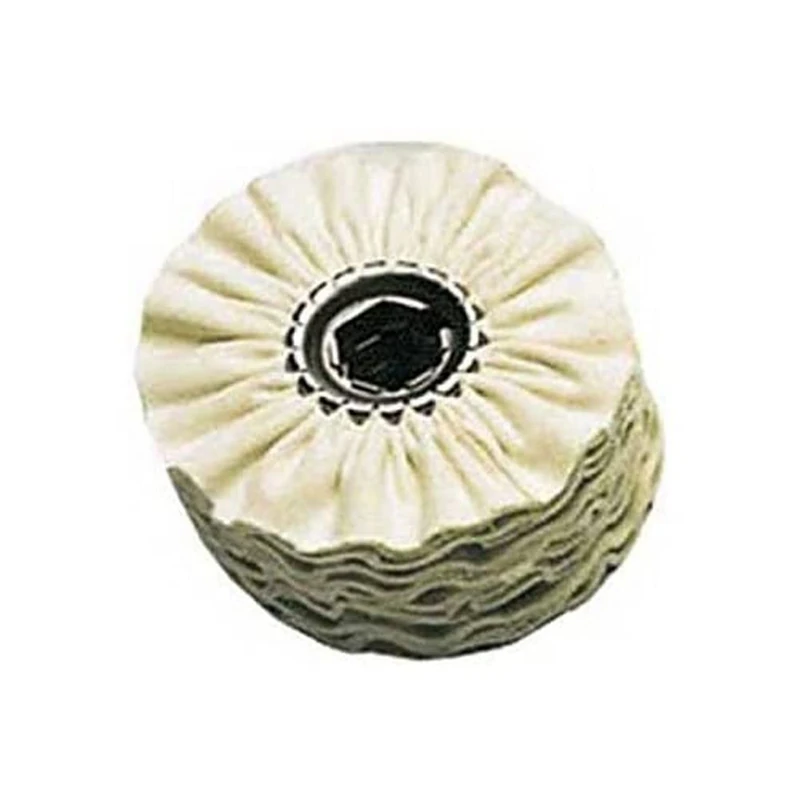 Flex 317950 Buffing Disc with Cotton Ring (Diameter 100 mm, Polishing Ring Made of Impregnated Cotton Cloth, for Aluminium/Copper/Brass/VA Steels, High-Gloss Polisher) 317.950