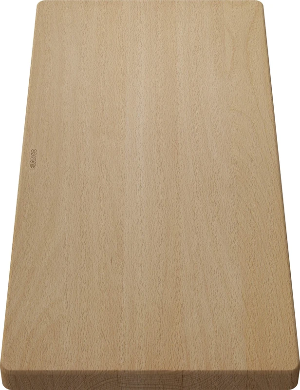 BLANCO 218313 Wooden Chopping Board in Solid Beech, Matching Sink, Accessories for the Kitchen Sink, Beech Wood, 546 x 266 x 34 mm