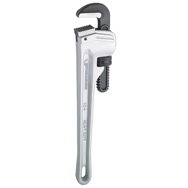 Rothenberger 70159 "Aludur" One Handed Pipe Wrench, Silver/Black, 10-Inch