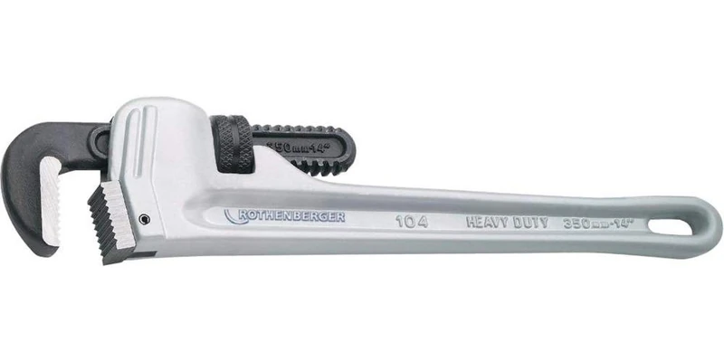 Rothenberger 70163 "Aludur 5" One Handed Pipe Wrench, Silver/Black