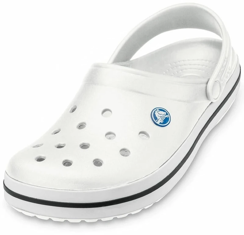 Crocs Unisex Crocband Clogs, White, 3 UK Men/ 4 UK Women
