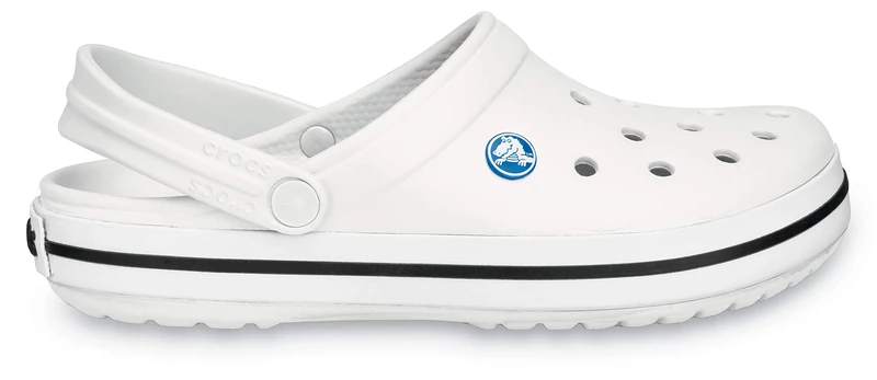 Crocs Unisex Crocband Clogs, White, 5 UK Men/ 6 UK Women