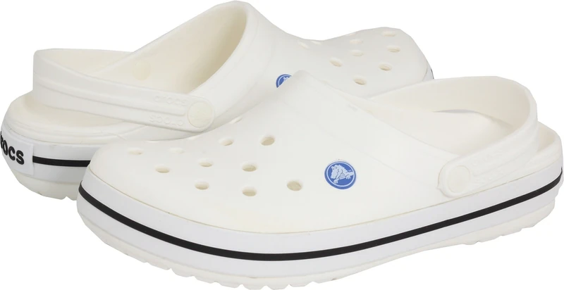 Crocs Unisex Crocband Clogs, White, 7 UK Men/ 8 UK Women