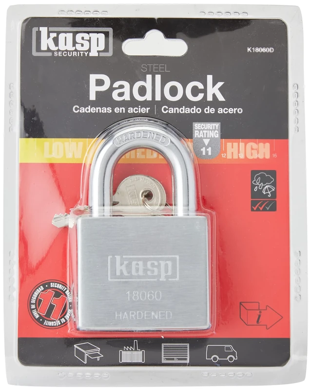 Kasp 180 Steel Padlock 60mm