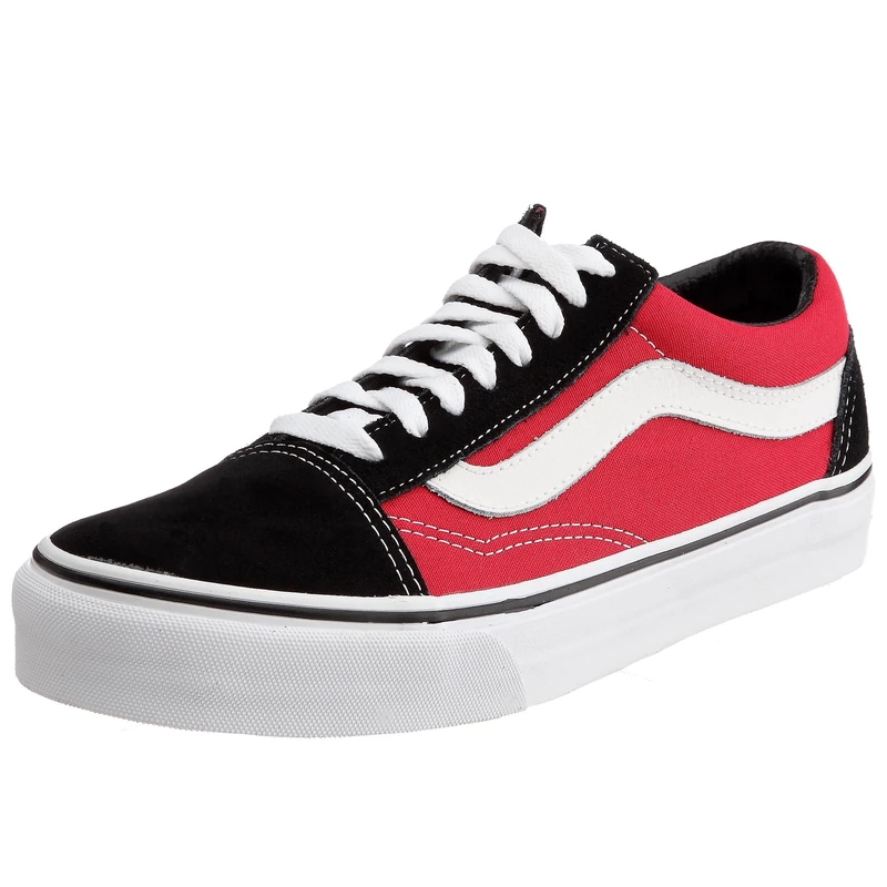 Vans Unisex Old Skool Skateboarding Shoe Black/Chilly Pepper VD3HA2T 11 UK - Image 1