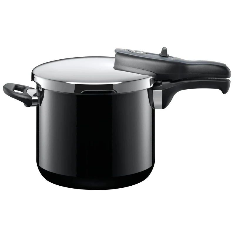 Silit Silargan Functional Ceramic Sicomatic T-Plus Pressure Cooker without Insert, Black, 22 cm, 6.5 Litre