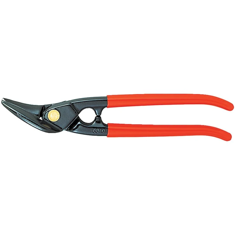 Bahco 584D Offset Left Metal Shears with PVC Coated Handles, Green/Black, 280 mm