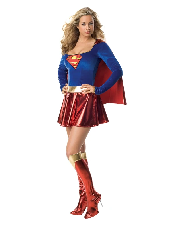 Rubies Official Ladies Supergirl Dress, Adult Costume - Small Halloween