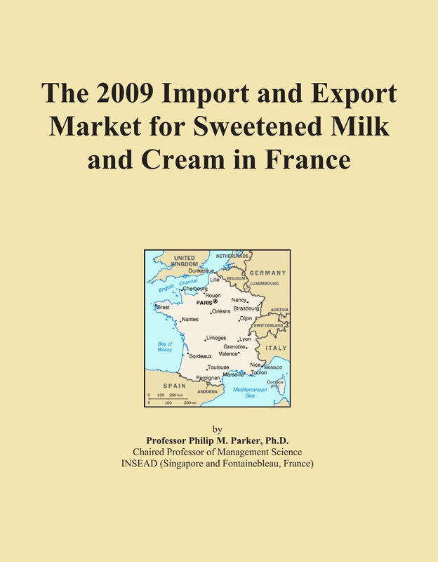 2009 Import Export Market Sweetened Milk Cream France