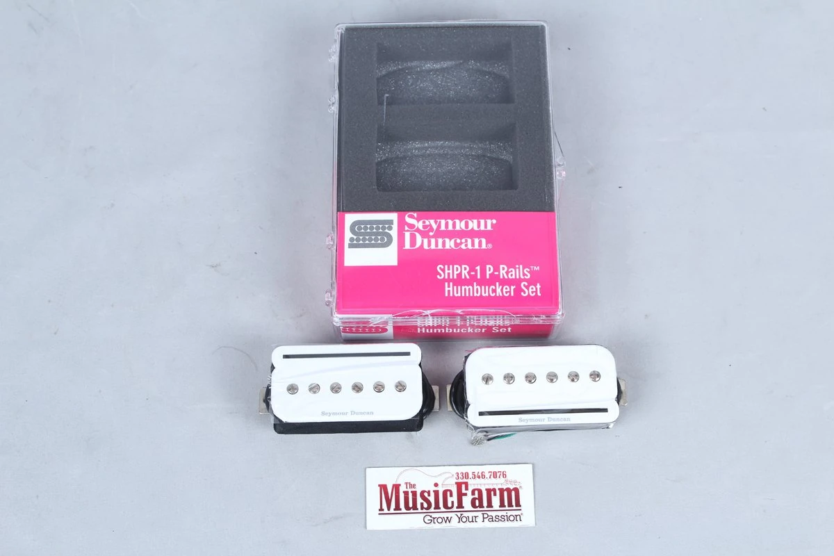 Seymour Duncan P Rails Sshpr 1 Set Neck Bridge Position – White