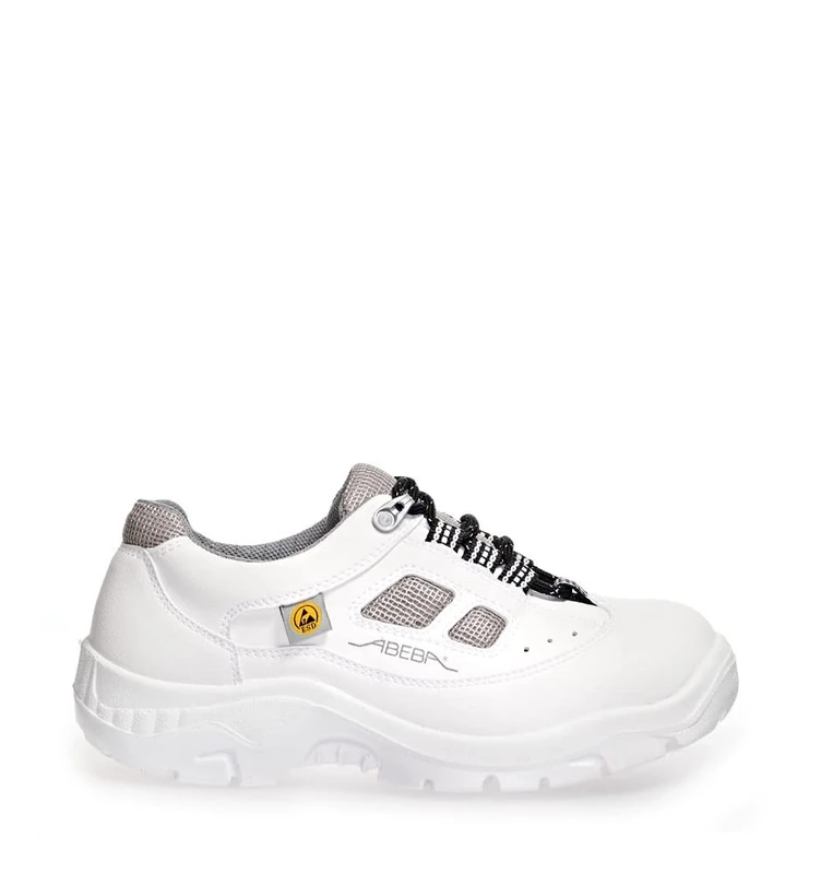 Abeba 2626-40 Size 40 "Anatom" Safety Low Shoe - White