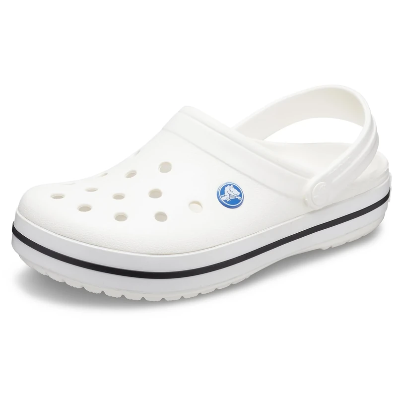 Crocs Unisex Crocband Clogs, White, 12 UK Men/ 13 UK Women