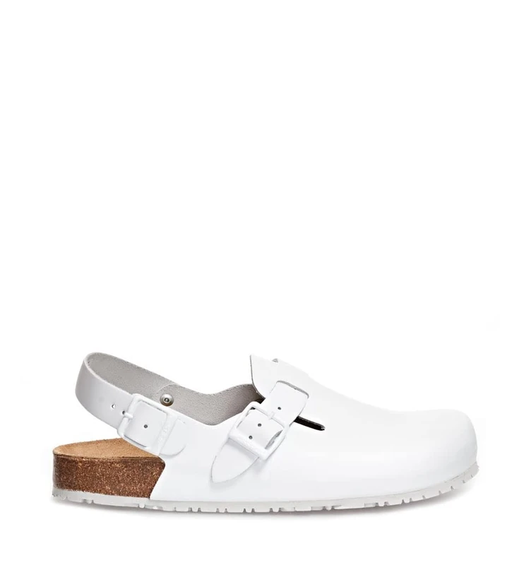 Abeba 8040-39 Size 39 "Nature" Occupational-Clog Shoe - White