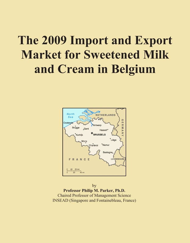 2009 Import Export Market Sweetened Milk Cream Belgium