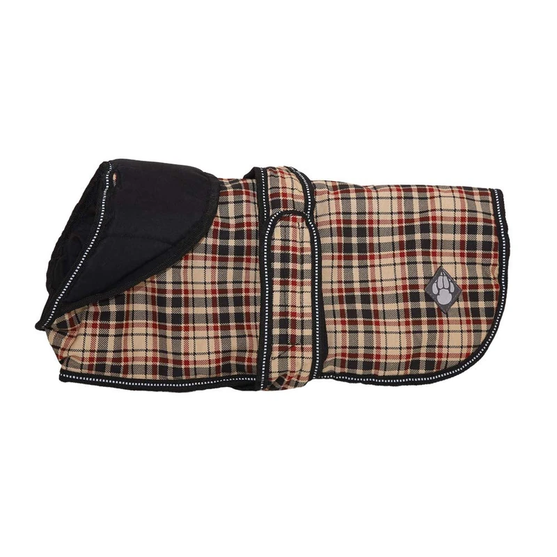 Danish Design Classic Check Shower Proof Wind Proof Fully Breathable Luxury Dog/Puppy Coat 26 Inch 65 cm