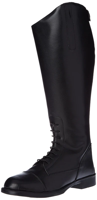 HKM Unisex Reitstiefel New Fashion, Damenreitstiefel Damenstiefel, Kurz/Weit 35-42 Equestrian Boot, Black, 3.5 UK