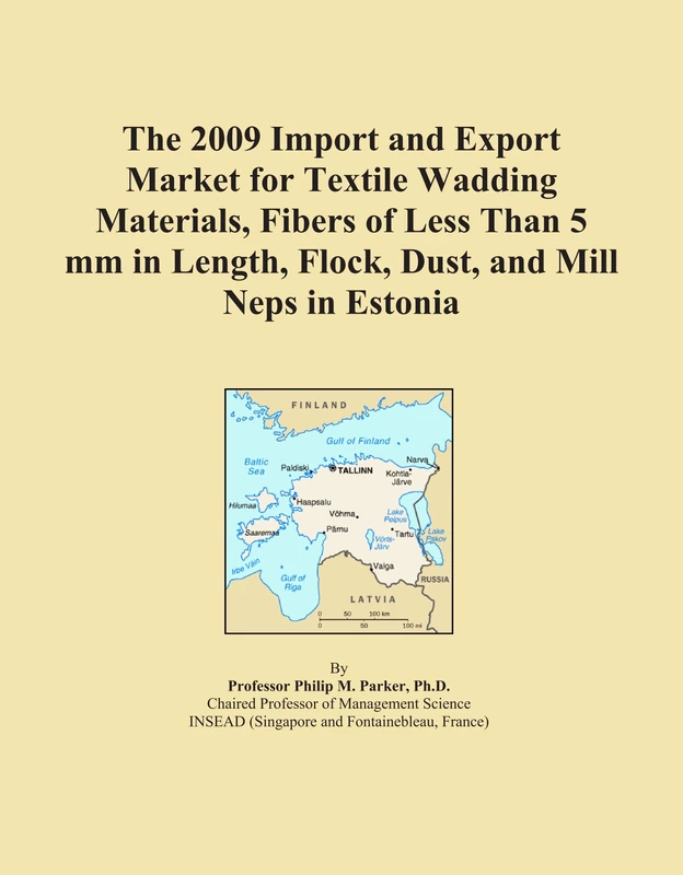 The 2009 Import and Export Market for Textile Wadding Materials, Fibers of Less Than 5 mm in Length, Flock, Dust, and Mill Neps in Estonia