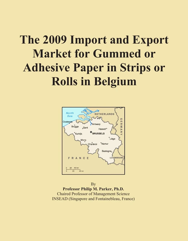 The 2009 Import and Export Market for Gummed or Adhesive Paper in Strips or Rolls in Belgium