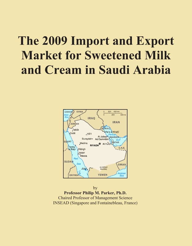 2009 Import Export Market Sweetened Milk Cream Saudi Arabia