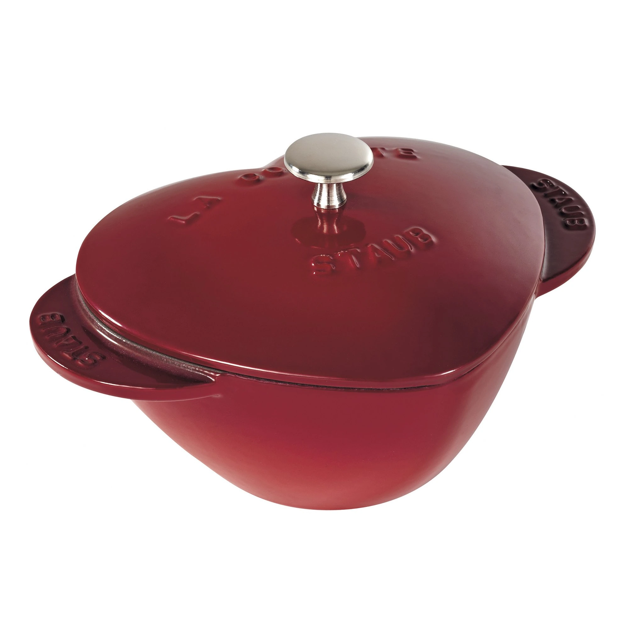 Staub 1.75 Liter Heart Shape Cocotte, Cherry