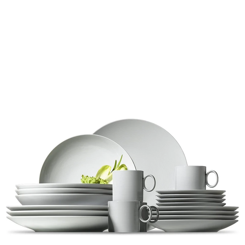 Thomas Loft 11900-800001-18843 20-Piece Starter Set 4 x Breakfast / Flat/ Soup Plates and 4 x Cups/ Saucers White