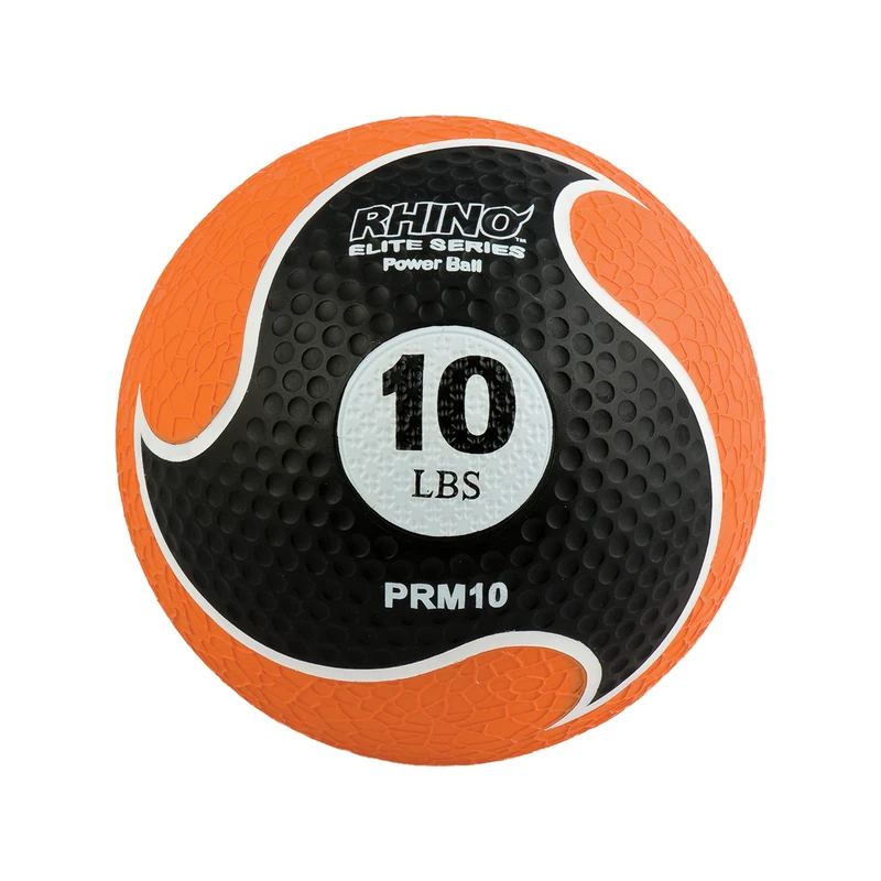 Champion Sports Rhino Elite Medicine Ball (10 pounds), Orange