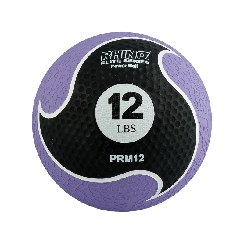 Champion Sports Rhino Elite Medicine Ball (12 pounds), Purple