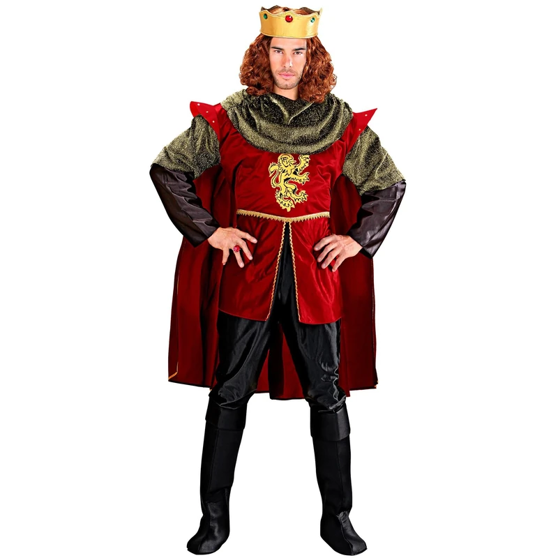 Mens Royal Knight Costume Large UK 42/44" for Medieval Royalty Fancy Dress