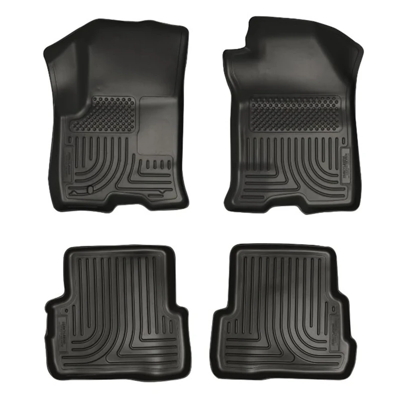 Husky Liners Weatherbeater | Fits 2008-2011 Ford Focus, Front & 2nd Row Liners - Black, 3 pc.| 98311
