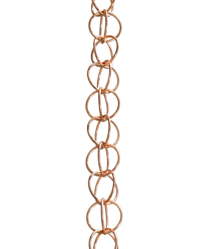 Monarch 23805 Pure Copper Ring Rain Chain, 8-1/2-Feet Length