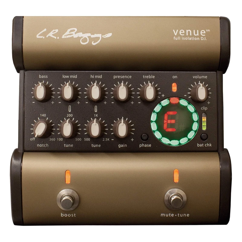 L.R. Baggs Venue DI Foot Pedal Preamp - 5-Band EQ for Acoustic