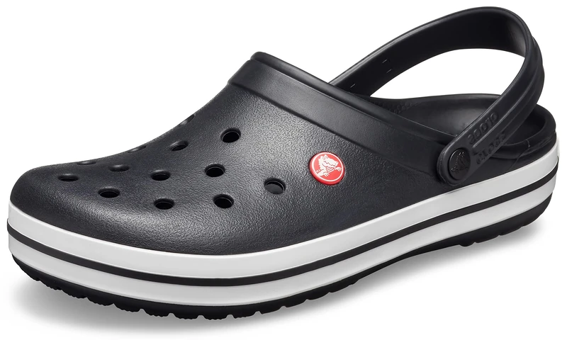 Crocs Unisex Crocband Clogs, Black, 11 UK Men/ 12 UK Women