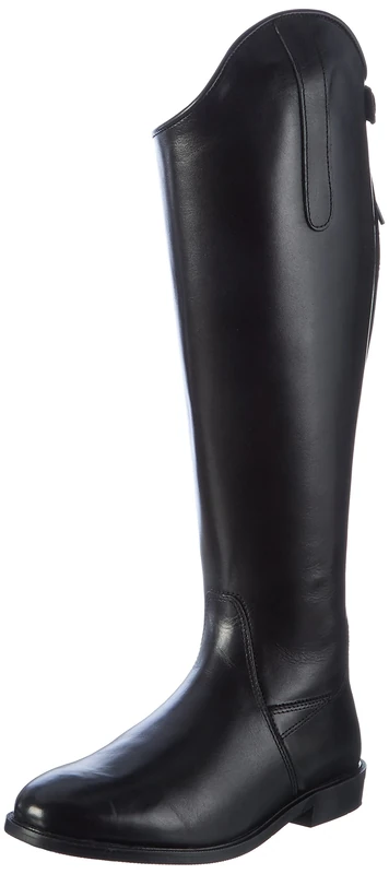 HKM Riding Boots Italy Soft Leather Short/Wide Black Black Size:43 EU
