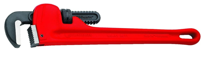 Rothenberger 1000001332 Heavy Duty Pipe Wrench, Red, 1300001334