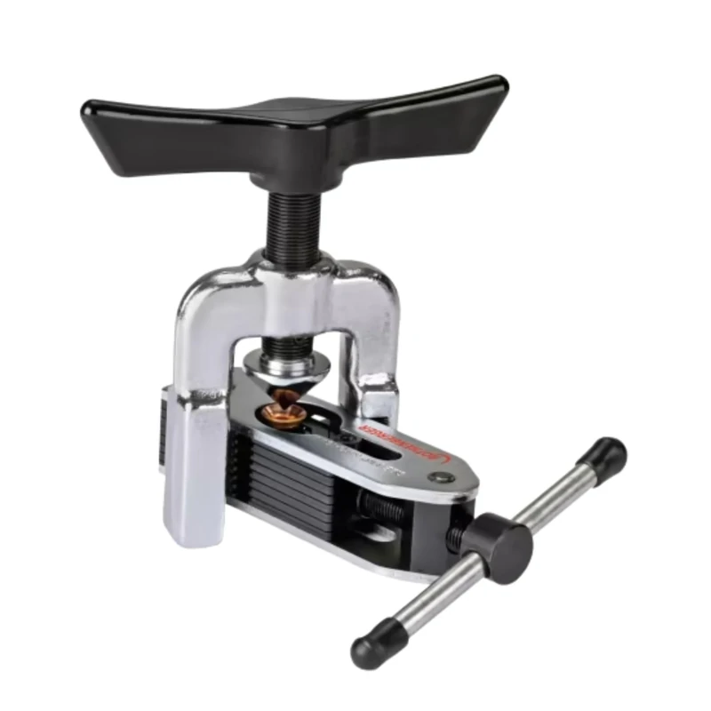 Rothenberger Universal Flange Device - Ideal for Refrigeration and Air Conditioning Pipes, Durable Construction - 4-16 mm / 3/16-5/8" - High Precision, Self-Centering Clamp - 222601