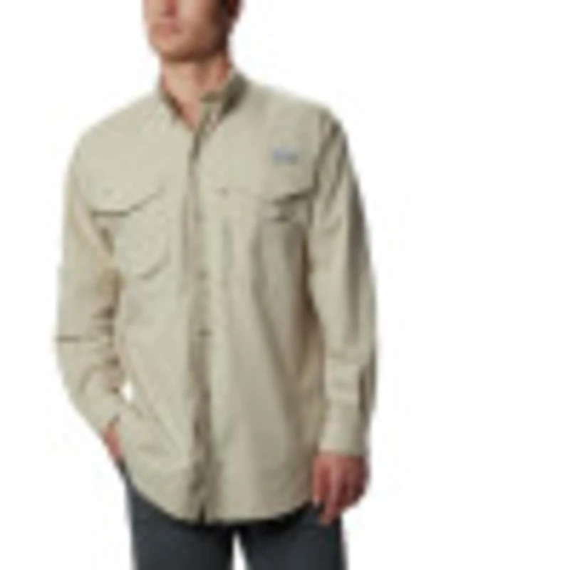 Columbia Men's Bonehead Long Sleeve Shirt,Fossil,3X