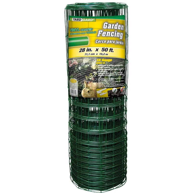 YARDGARD 308376B 28 inch by 50 foot 16 Gauge Green Rabbit Fence