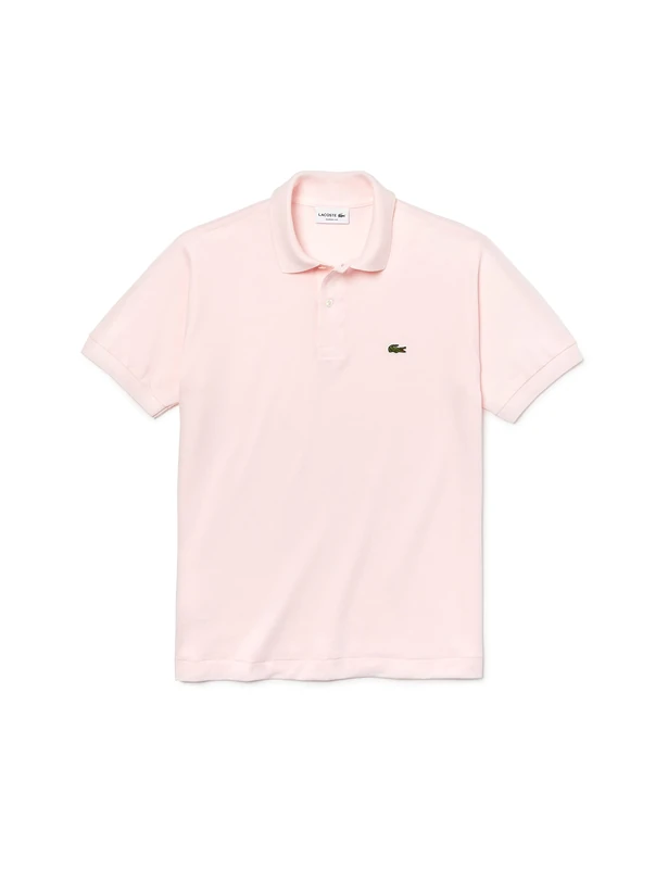 Lacoste Mens Classic Short Sleeve Polo Shirt Lifestyle Light Pink L
