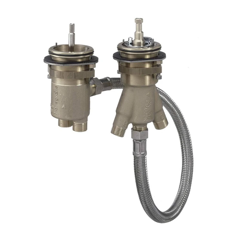 hansgrohe concealed part for 2-hole rim-mounted thermostatic bath mixer, 13550180 - Image 1