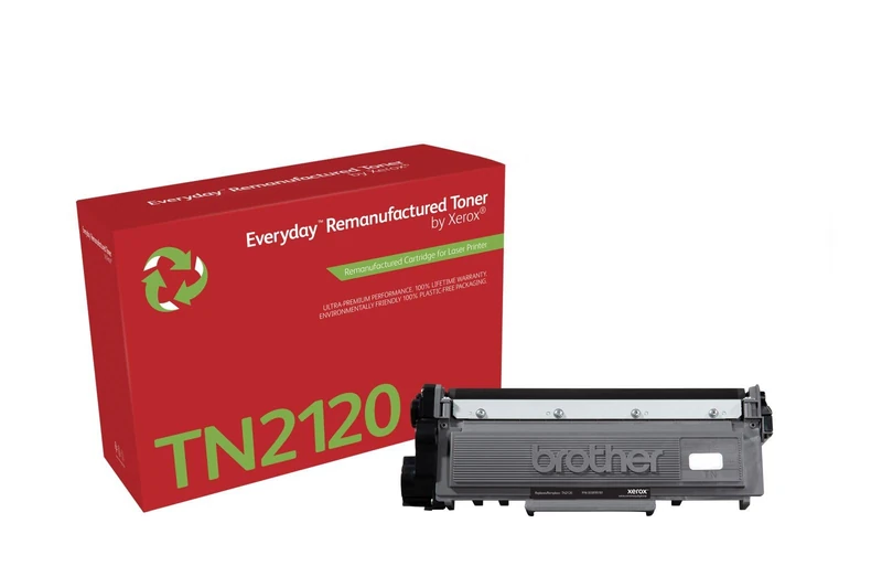 Everyday by Xerox Compatible Brother TN2120 Black Toner, High Capacity, Remanufactured