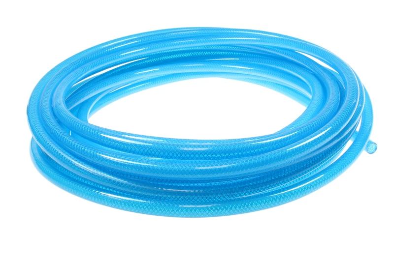 Flexeel 1/4" ID x 3/8" OD, 100' Length, Transparent Blue Color Reinforced Polyurethane Straight Hose