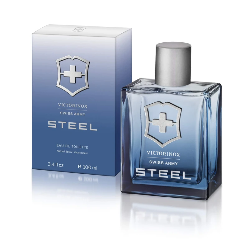 Victorinox Swiss Army Steel by Swiss Army for Men - 3.4 oz EDT Spray - Image 1