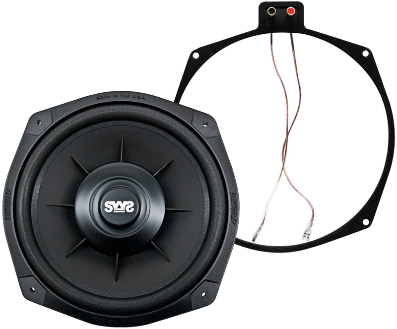 EARTHQUAKE Sound SWS-8X 8-Inch Shallow Woofer System Under-The-Seat Subwoofer, 4-Ohm (Single)