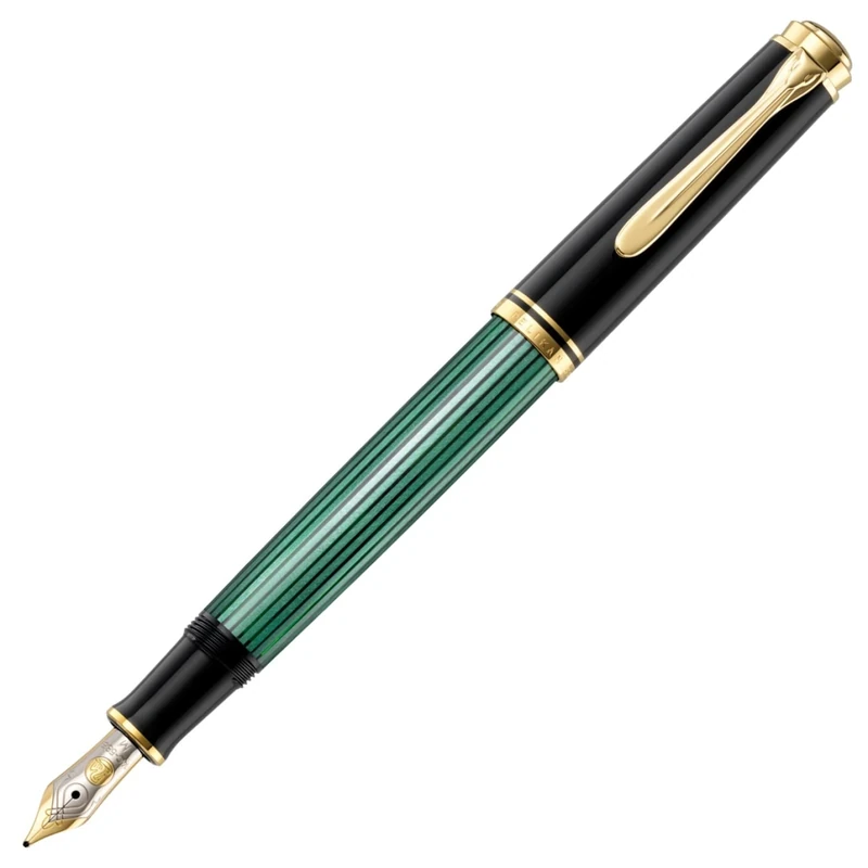 Pelikan Souverän M400 Plunger Fountain Pen - Black/Green