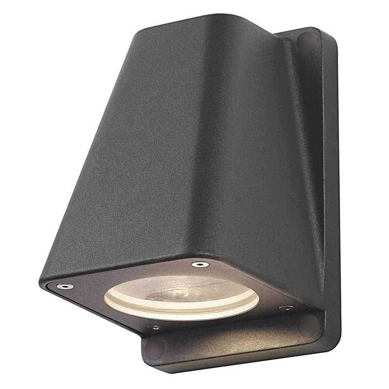 SLV Surface-Mounted Wall Light WALLYX/Illumination for Walls, Paths, entrances, LED Outdoor spot, Surface-Mounted Outdoor Light, Garden lamp / GU10 IP44 50W Anthracite