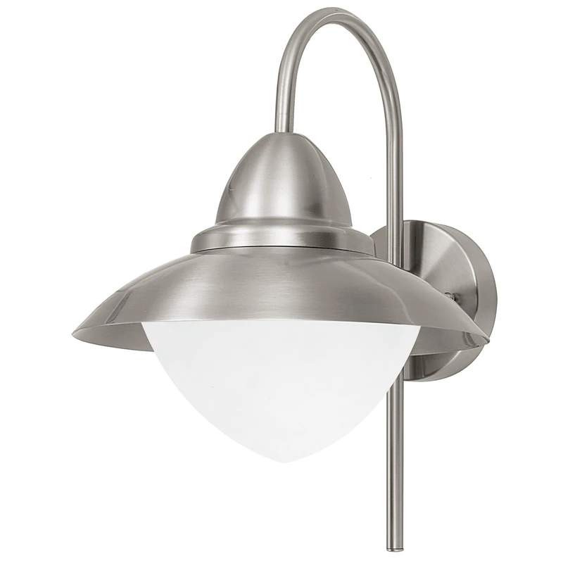 Eglo Sidney Outdoor Wall Lamp - Stainless Steel Silver E27
