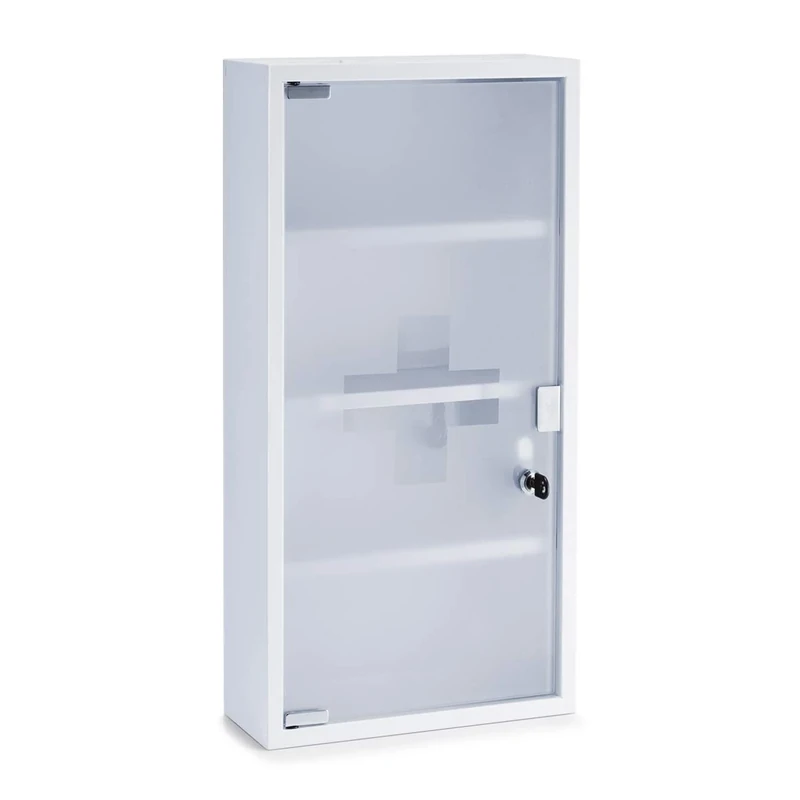 Zeller 18122 Medicine Cabinet 30x12x60 cm White Metal