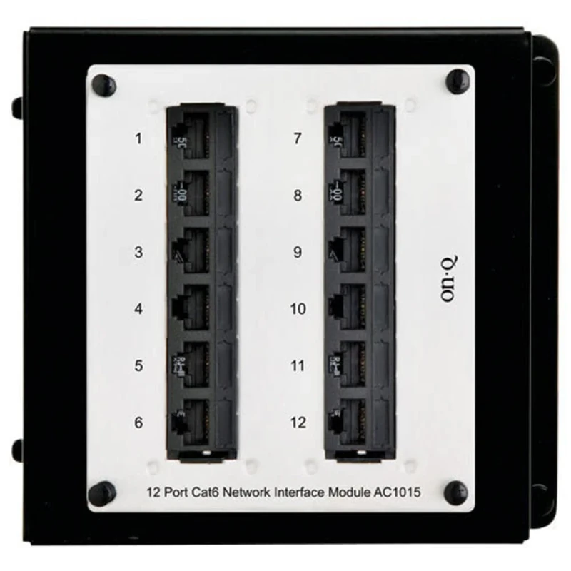 On-Q AC1015 12Port Cat 6 Network Interface Module